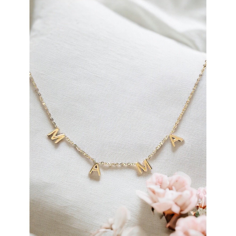 Mama Letter Pendant Necklaces Charms For Women Chain Choker